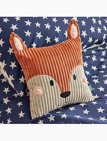 Pouf rotondo animale per bambini in velluto a coste con cuscino coordinato - icon