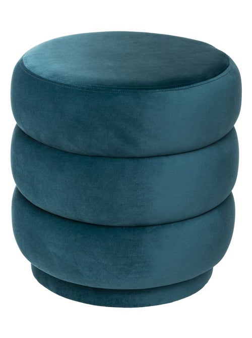 Pouf rotondo in velluto - Kiabi