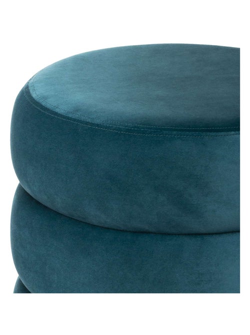 Pouf rotondo in velluto - Kiabi