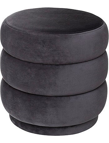 Pouf rotondo in velluto