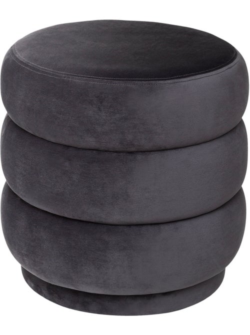 Pouf rotondo in velluto - Kiabi