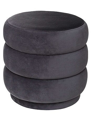 Pouf rotondo in velluto