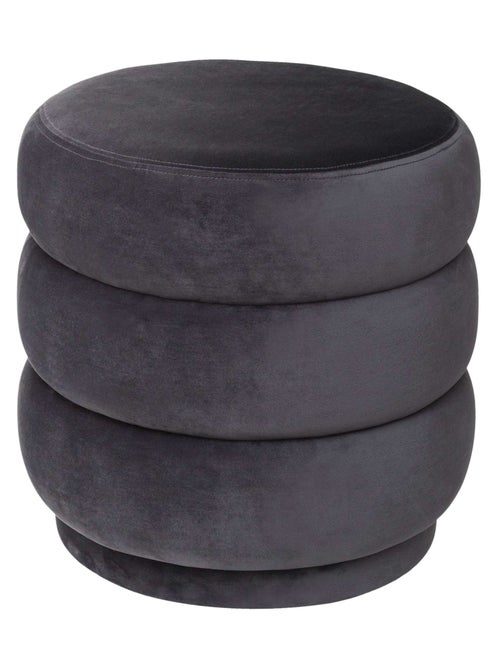 Pouf rotondo in velluto - Kiabi