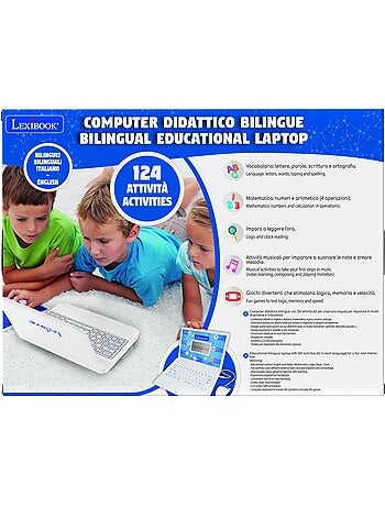 Power Kid® Portatile educativo bilingue 124 attività in inglese e italiano