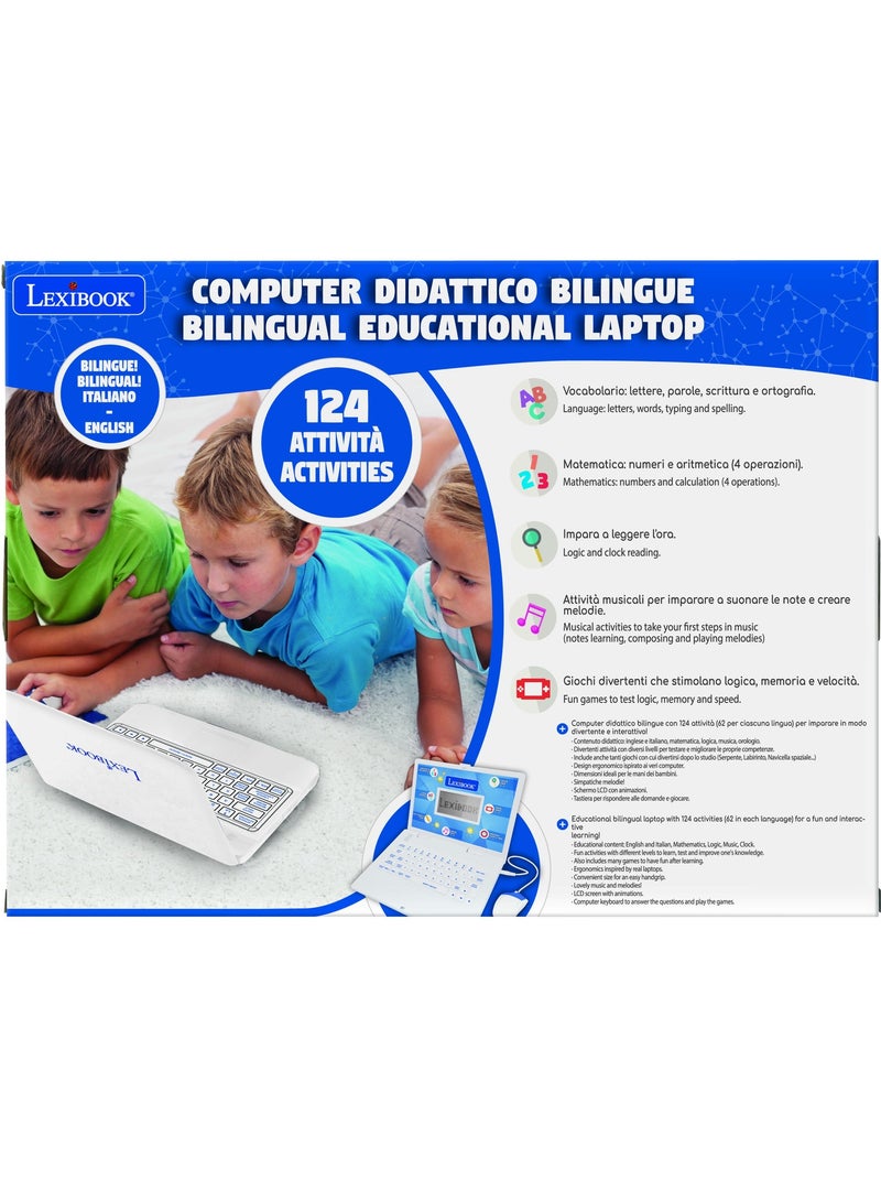 Power Kid® Portatile educativo bilingue 124 attività in inglese e italiano Bianco - Kiabi