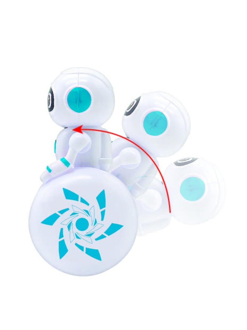 POWERMAN® Roller Robot a una ruota perfettamente equilibrato con effetti sonori e luminosi Bianco - Kiabi