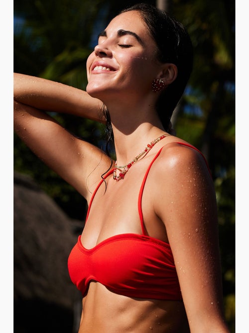Praslin taglio minimal bikini top bandeau penti - Kiabi
