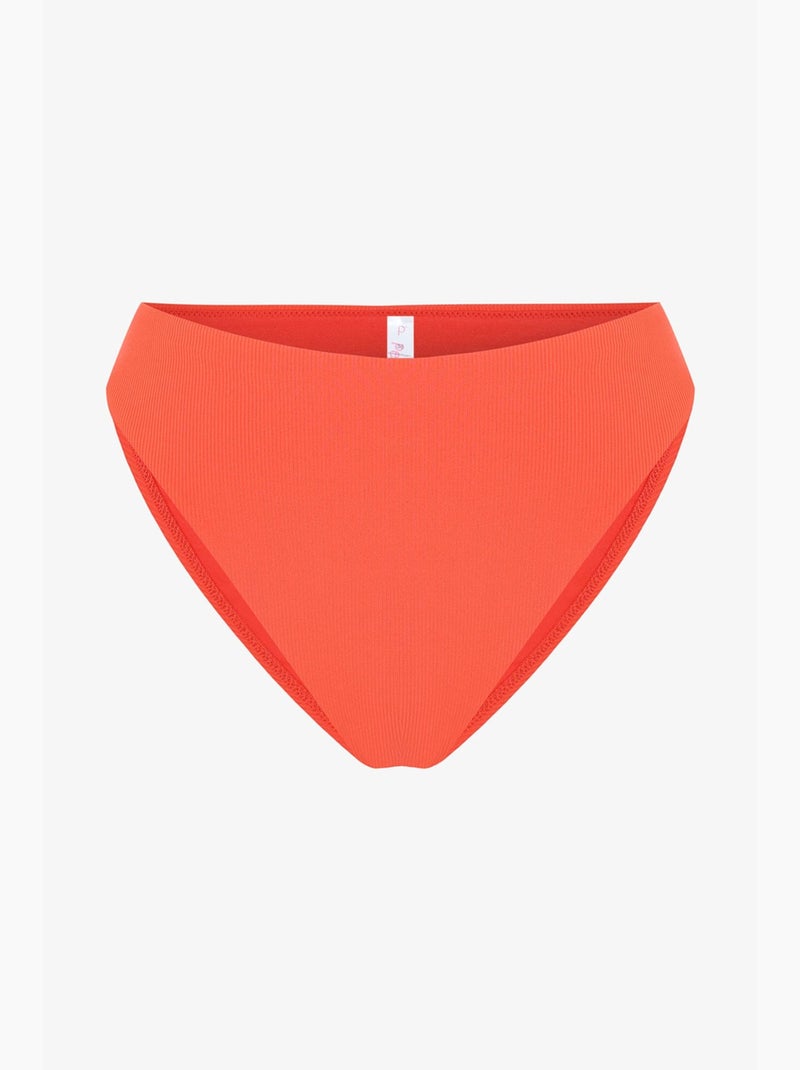 Praslin taglio minimal slip bikini a vita alta penti Rosso - Kiabi