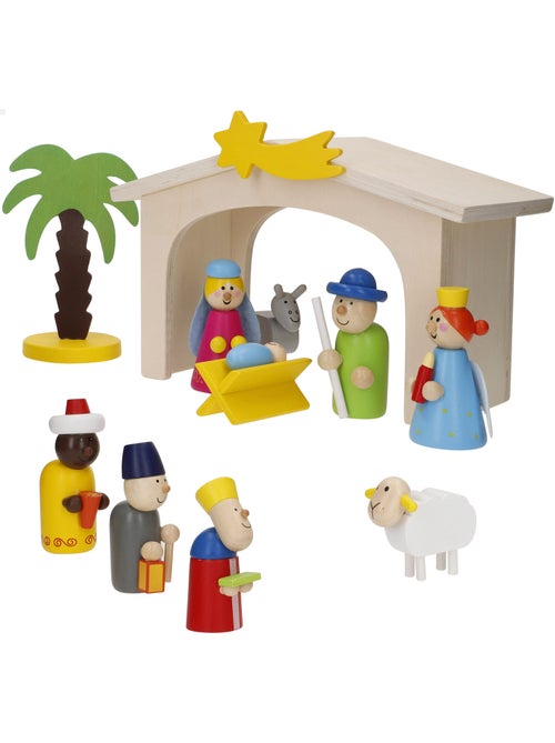 Presepe in legno 11 pezzi WOOMAX - Kiabi