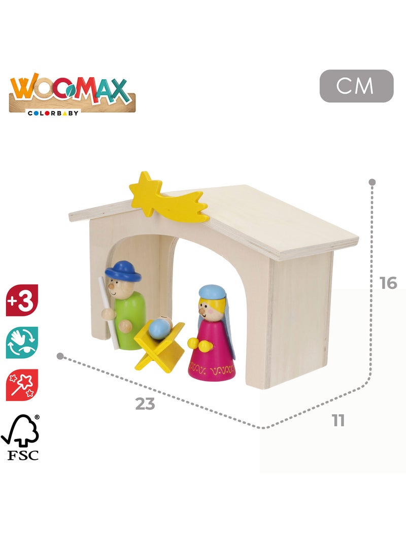 Presepe in legno 11 pezzi WOOMAX N/D - Kiabi