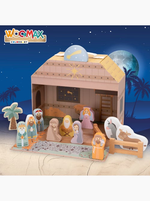 Presepe in legno 14 pezzi WOOMAX - Kiabi