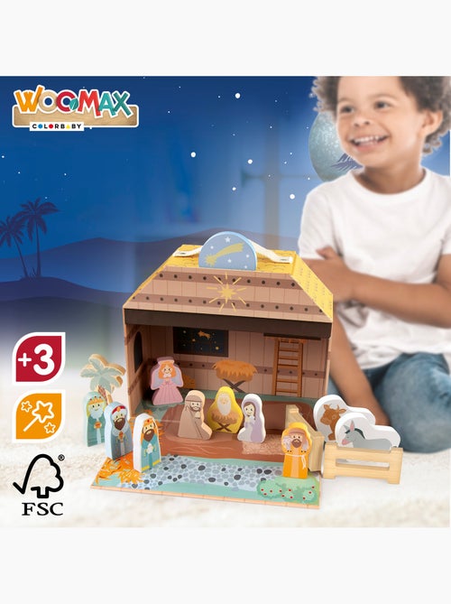 Presepe in legno 14 pezzi WOOMAX - Kiabi