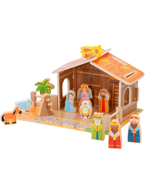 Presepe in legno 20 pezzi woomax - Kiabi