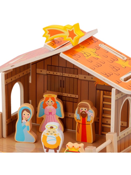 Presepe in legno 20 pezzi woomax - Kiabi