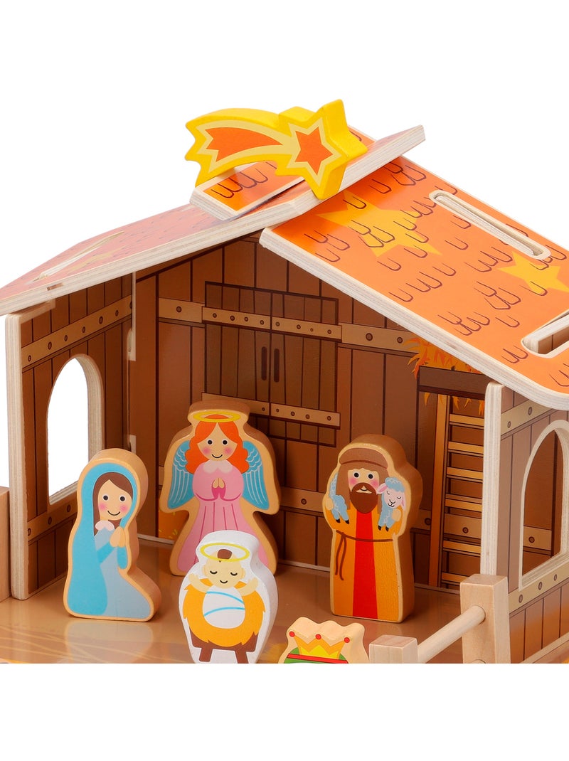 Presepe in legno 20 pezzi woomax N/D - Kiabi