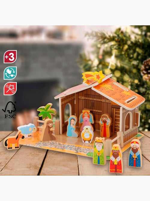 Presepe in legno 20 pezzi woomax - Kiabi