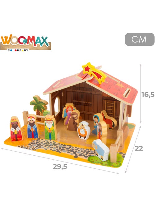 Presepe in legno 20 pezzi woomax - Kiabi