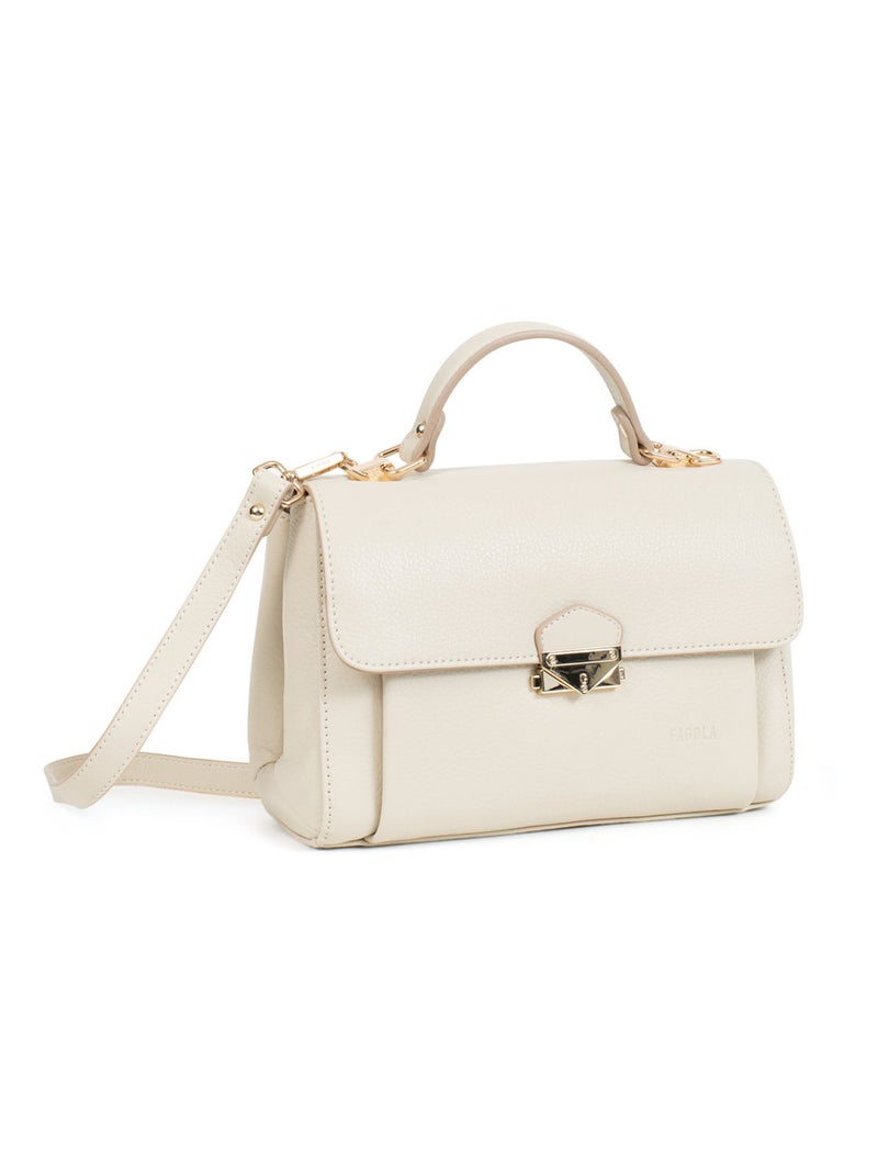 PRETA - Borsa a mano 1 manico - Pelle Beige chiaro - Kiabi