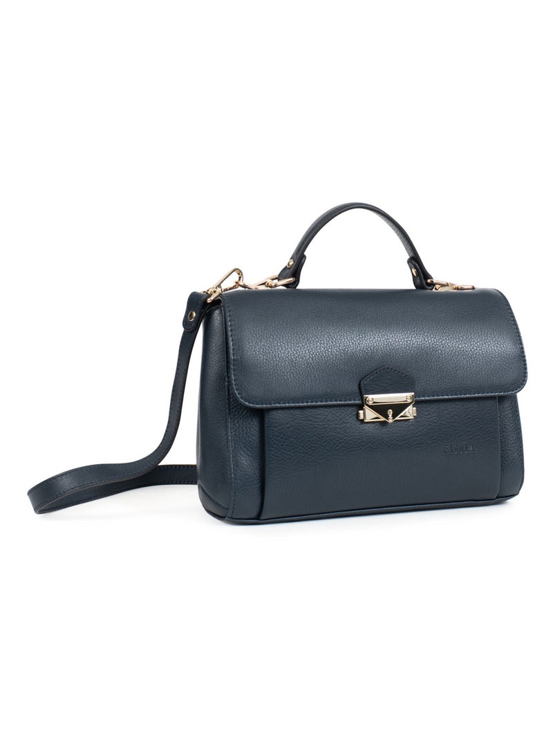 PRETA - Borsa a mano 1 manico - Pelle Blu marino - Kiabi