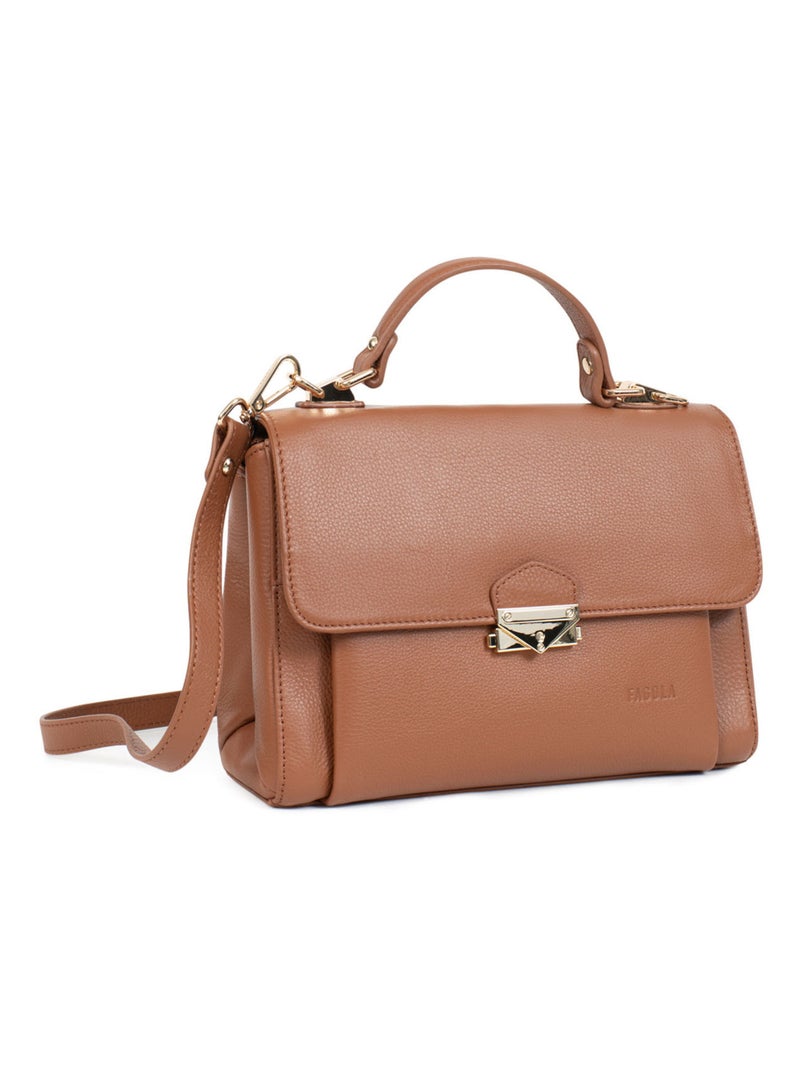 PRETA - Borsa a mano 1 manico - Pelle Cognac - Kiabi