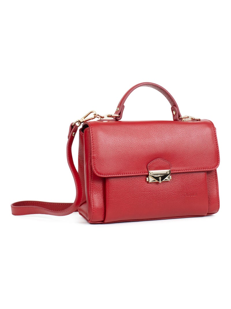 PRETA - Borsa a mano 1 manico - Pelle Rosso scuro - Kiabi