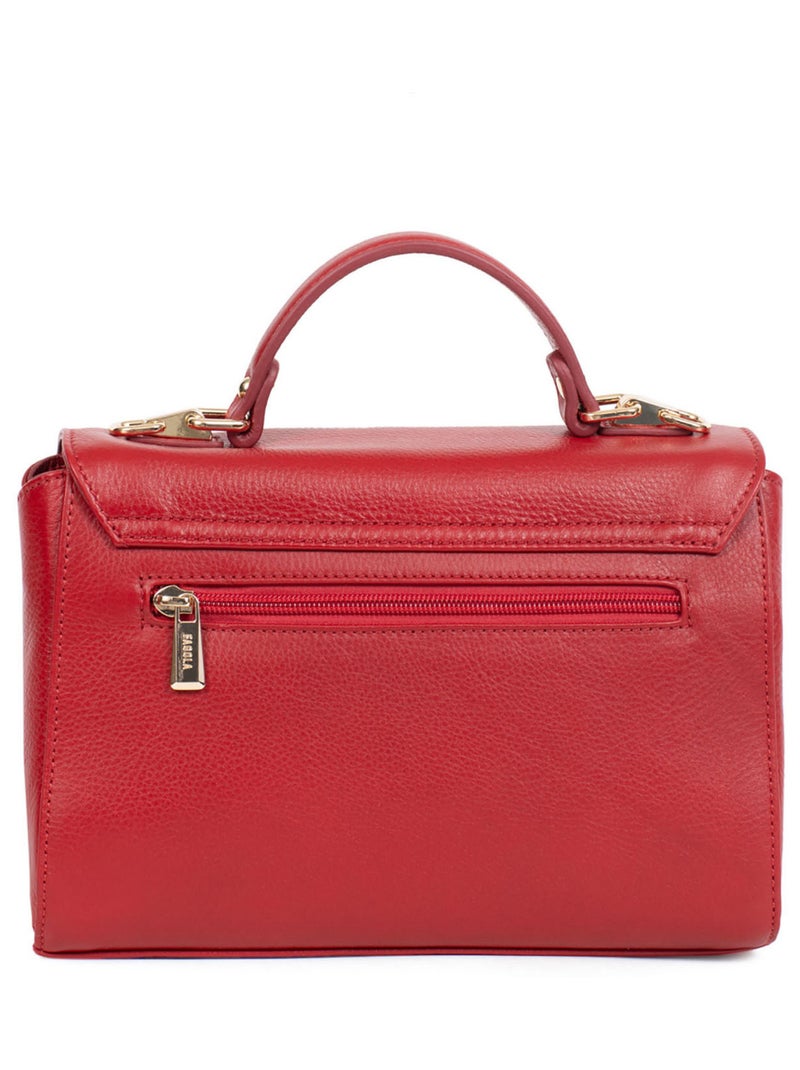 PRETA - Borsa a mano 1 manico - Pelle Rosso scuro - Kiabi