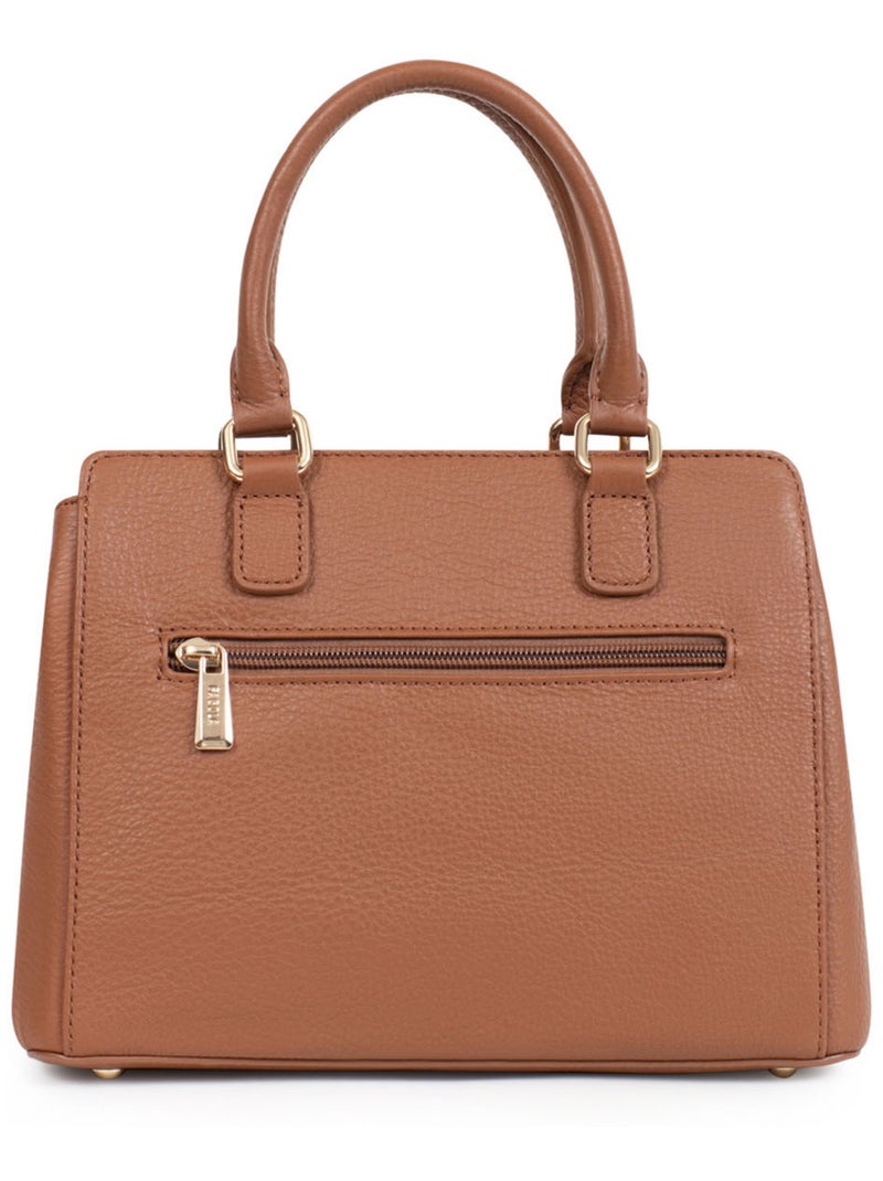 PRETA - Borsa a mano 2 manici - Pelle Cognac - Kiabi