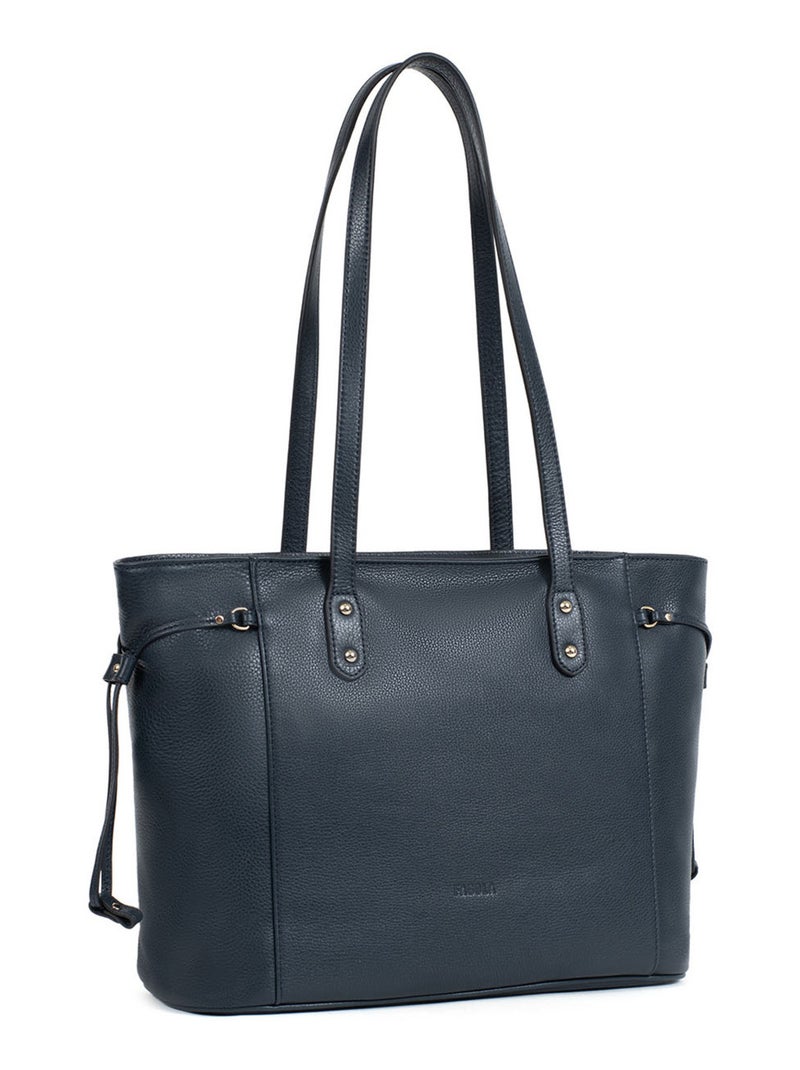 PRETA - Borsa a spalla - Pelle Blu marino - Kiabi