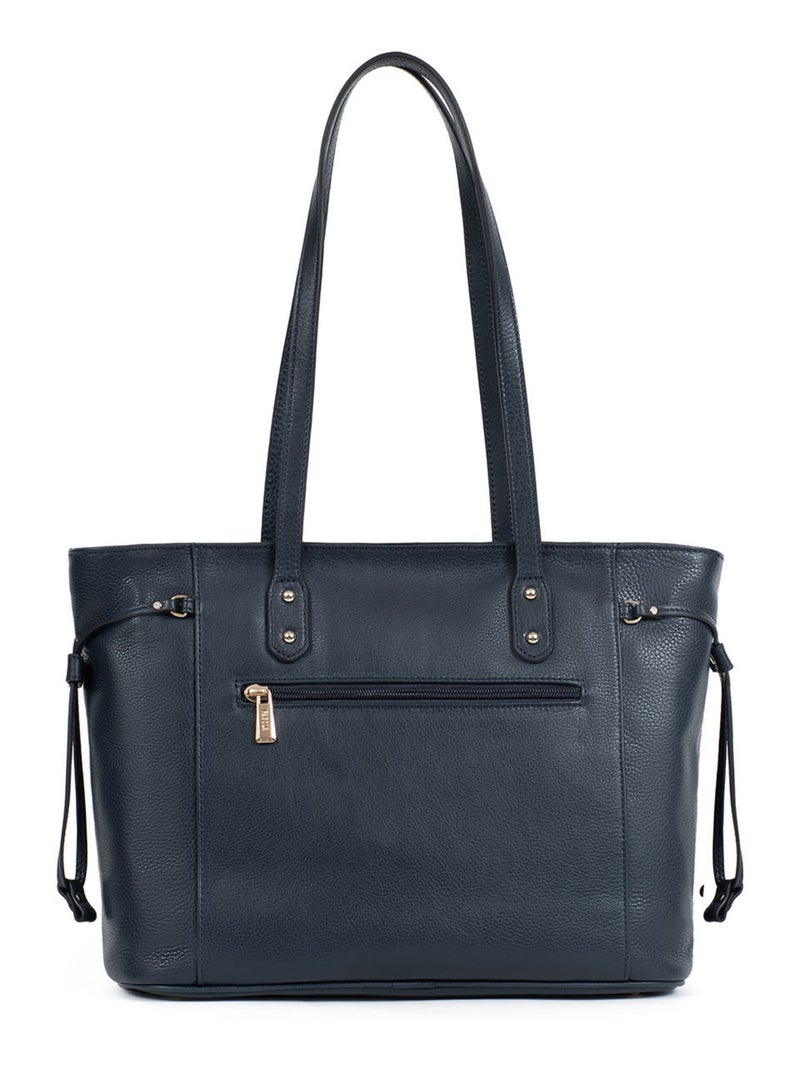 PRETA - Borsa a spalla - Pelle Blu marino - Kiabi