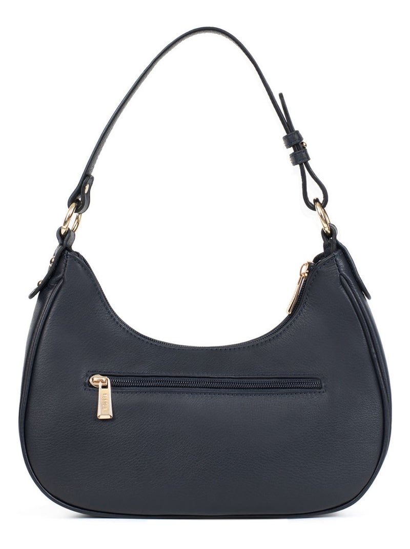 PRETA - Borsa a spalla con 1 manico - Pelle Blu marino - Kiabi