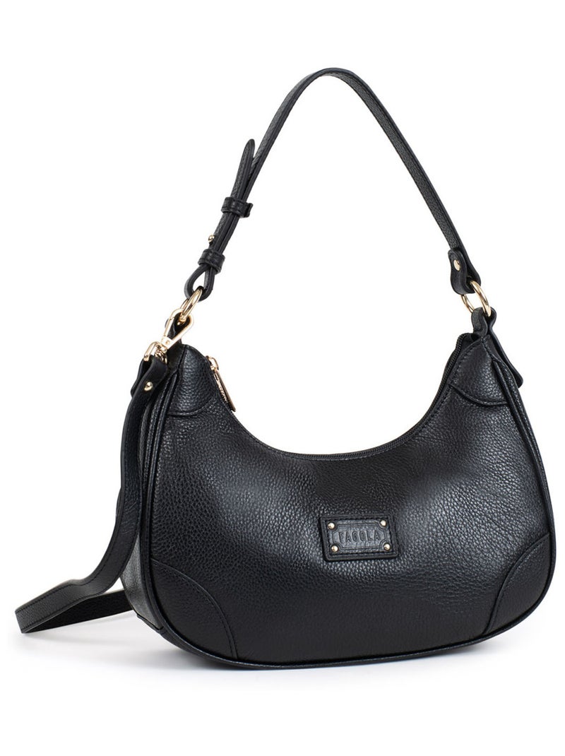 PRETA - Borsa a spalla con 1 manico - Pelle Nero - Kiabi