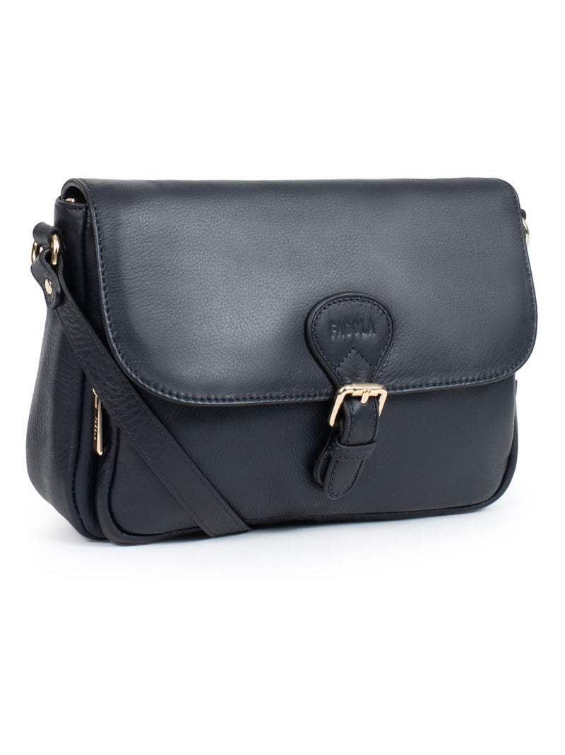 PRETA - Borsa a tracolla - Cuoio Blu marino - Kiabi