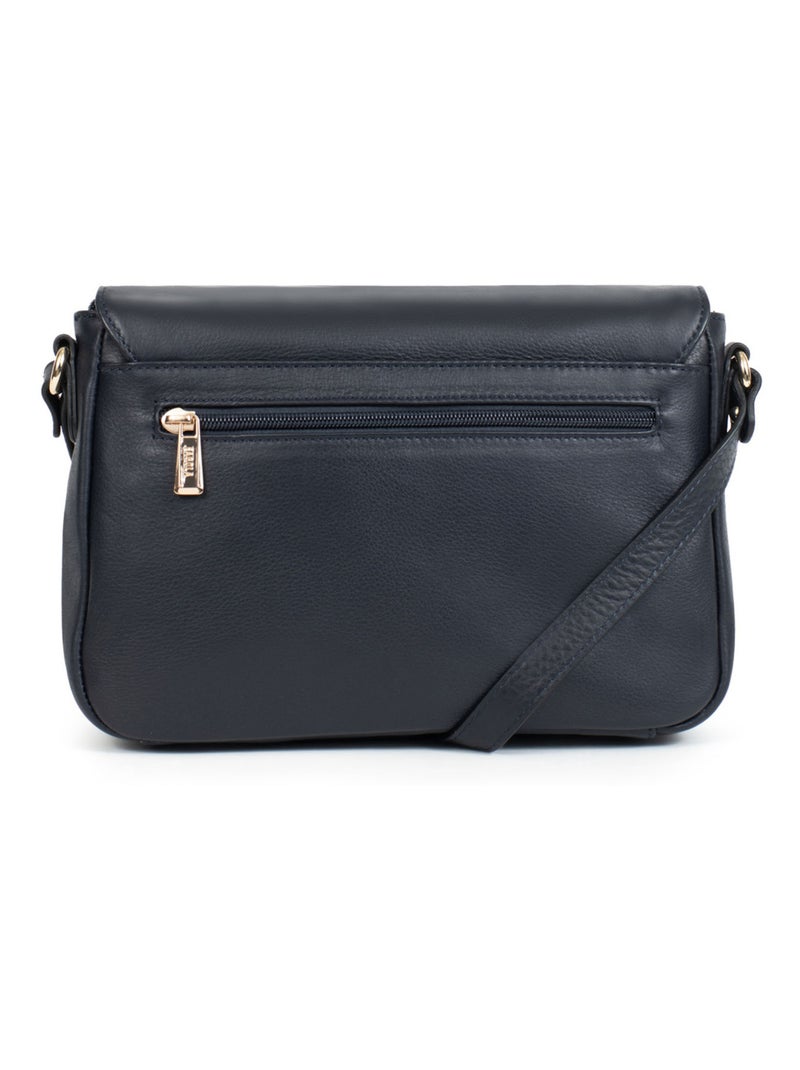 PRETA - Borsa a tracolla - Cuoio Blu marino - Kiabi