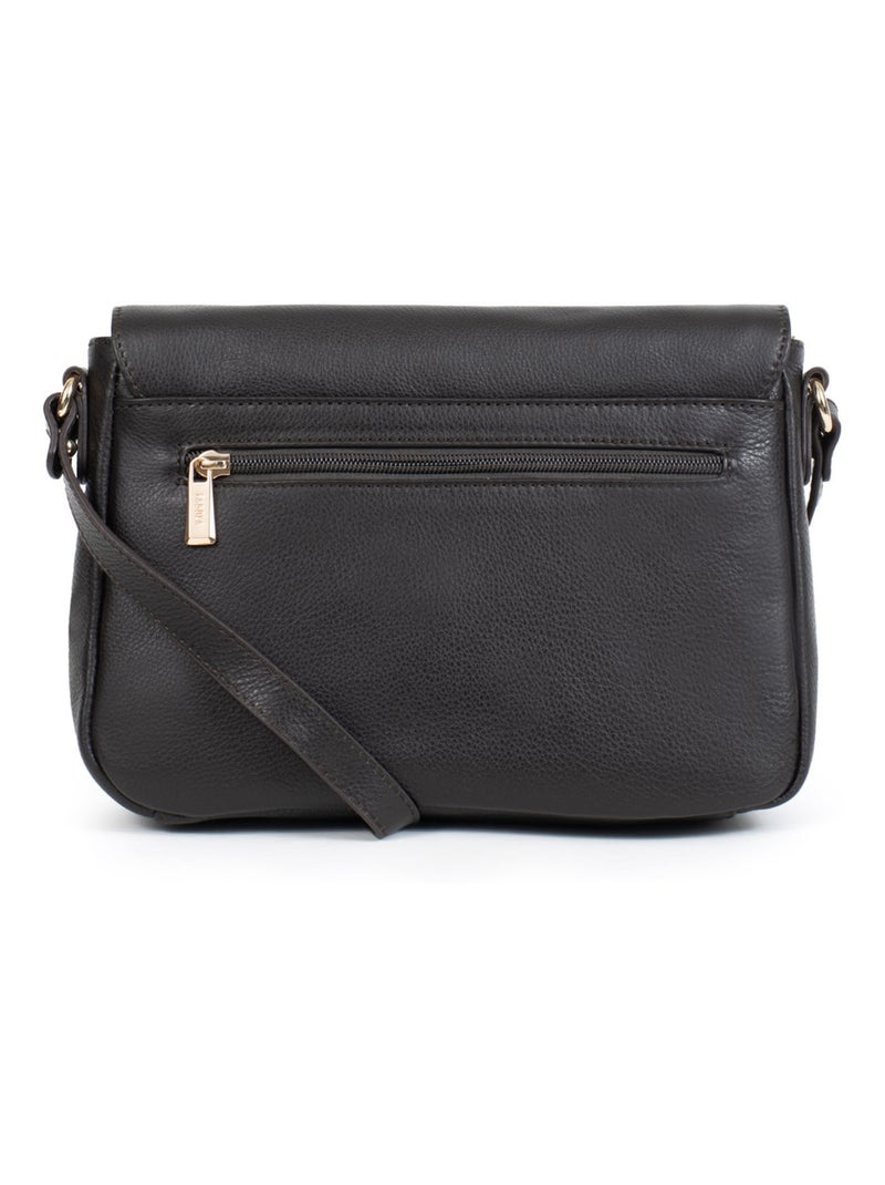 PRETA - Borsa a tracolla - Cuoio Marrone scuro - Kiabi
