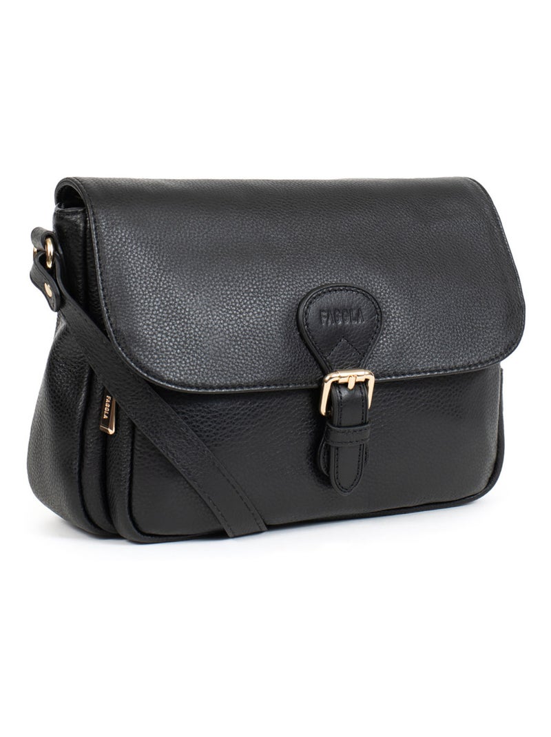 PRETA - Borsa a tracolla - Cuoio Nero - Kiabi