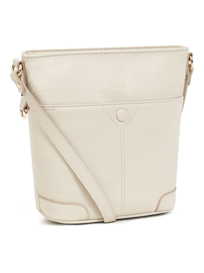 PRETA - Borsa a tracolla - Pelle Beige chiaro - Kiabi