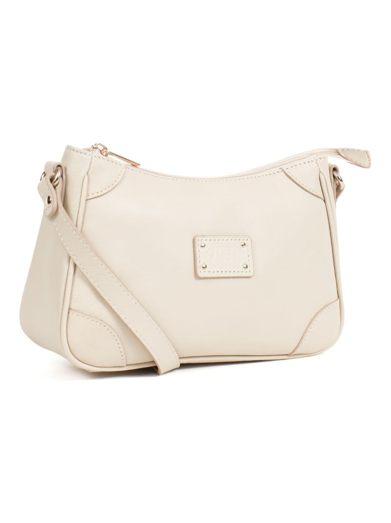 PRETA - Borsa a tracolla - Pelle Beige chiaro - Kiabi