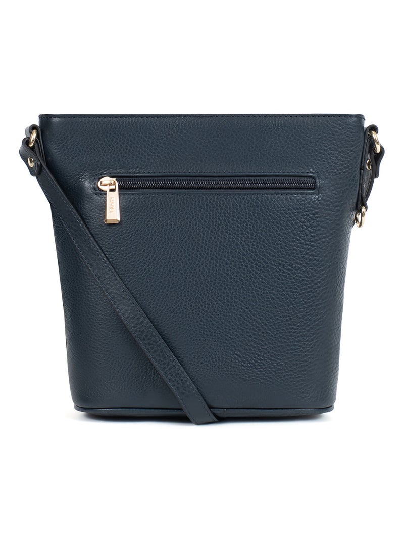 PRETA - Borsa a tracolla - Pelle Blu marino - Kiabi