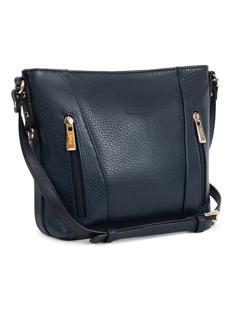 PRETA - Borsa a tracolla - Pelle Blu marino - Kiabi