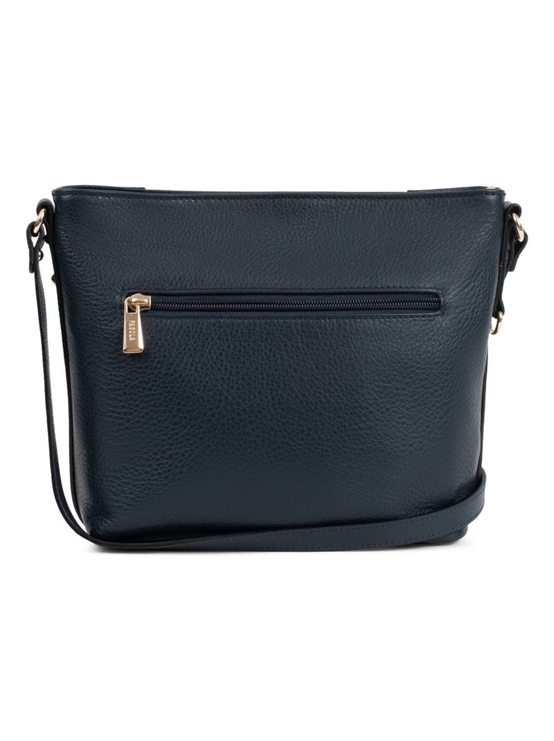 PRETA - Borsa a tracolla - Pelle Blu marino - Kiabi