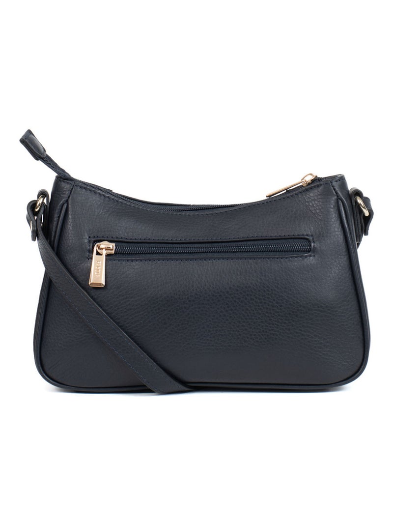 PRETA - Borsa a tracolla - Pelle Blu marino - Kiabi