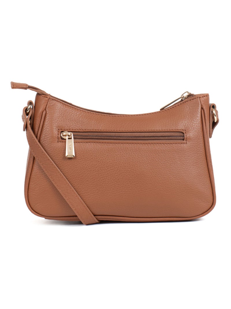 PRETA - Borsa a tracolla - Pelle Cognac - Kiabi