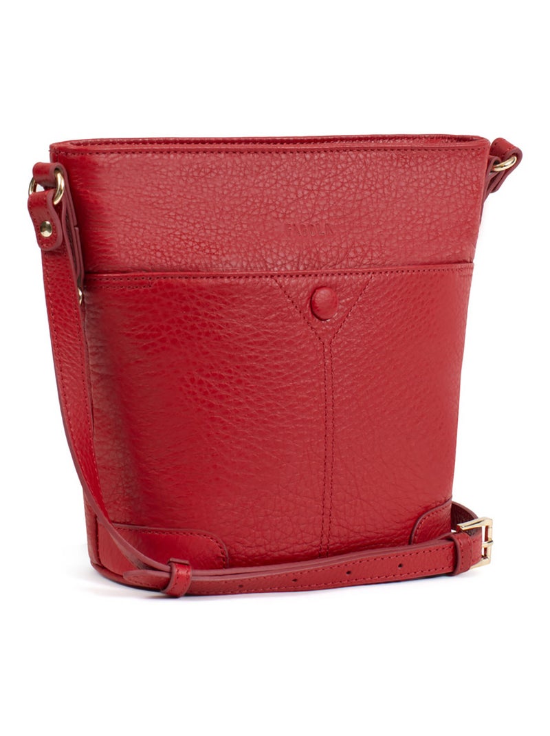 PRETA - Borsa a tracolla - Pelle Rosso scuro - Kiabi