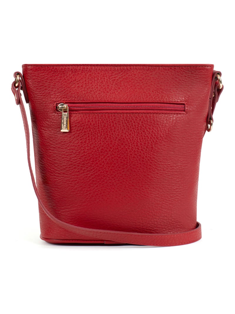 PRETA - Borsa a tracolla - Pelle Rosso scuro - Kiabi