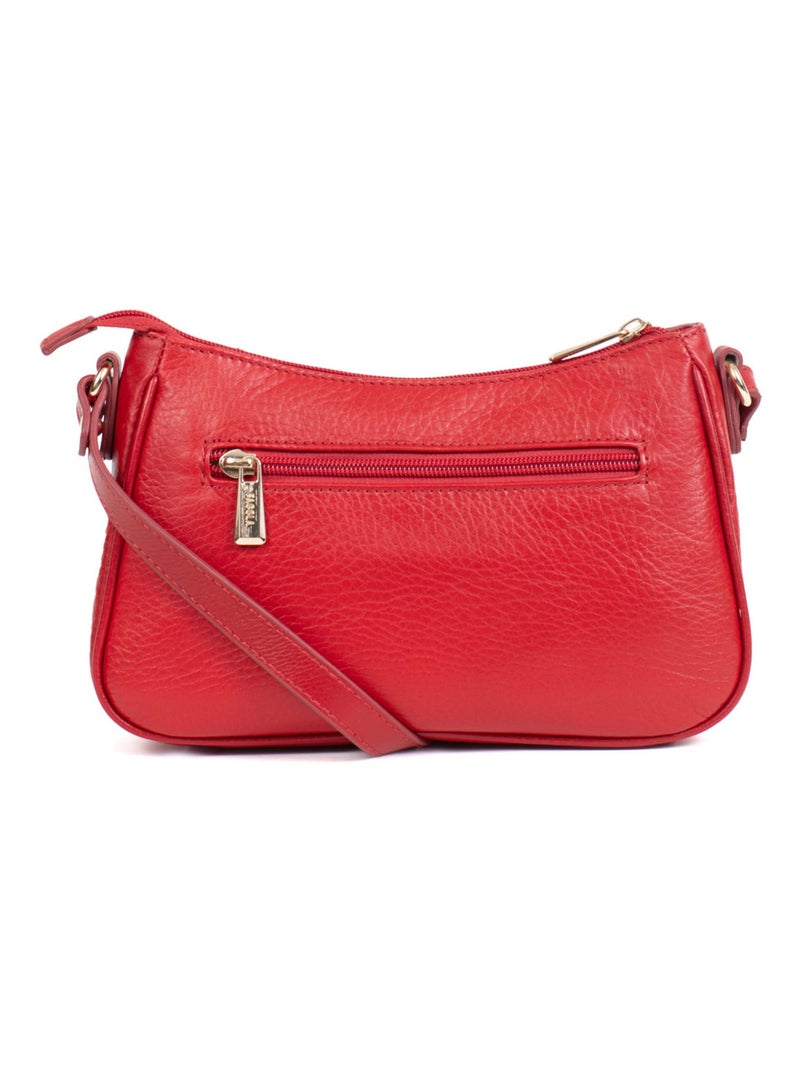 PRETA - Borsa a tracolla - Pelle Rosso scuro - Kiabi