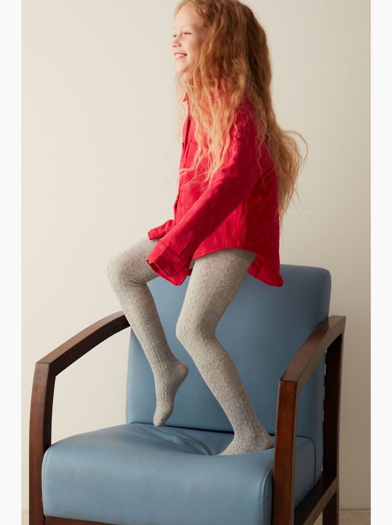 Pretty karina collant penti Grigio chiaro - Kiabi