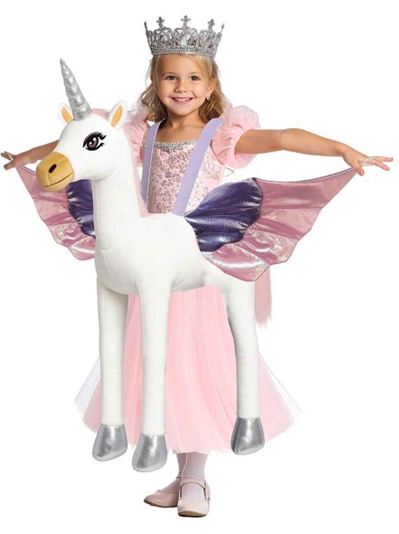 Principessa in costume a cavallo di un unicorno Multicolore - Kiabi