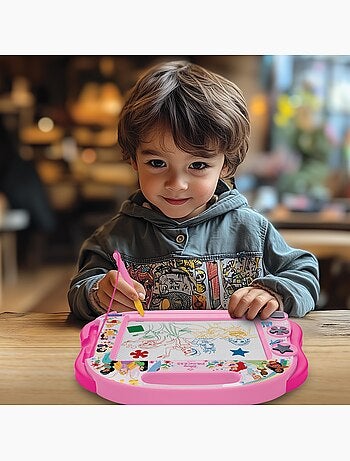 Principesse Disney Lavagna da disegno magnetica multicolore con accessori Formato A5