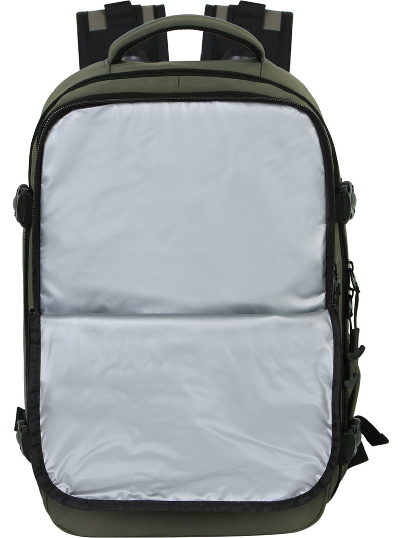 PRO-DG Khaki Zaino Mercury 2.0 da Viaggio Aereo 40x20x25cm Bagaglio a Mano, Verde Militare Verde kaki - Kiabi