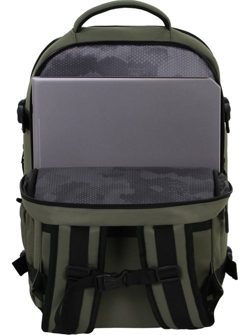PRO-DG Khaki Zaino Mercury 2.0 da Viaggio Aereo 40x20x25cm Bagaglio a Mano, Verde Militare - Kiabi